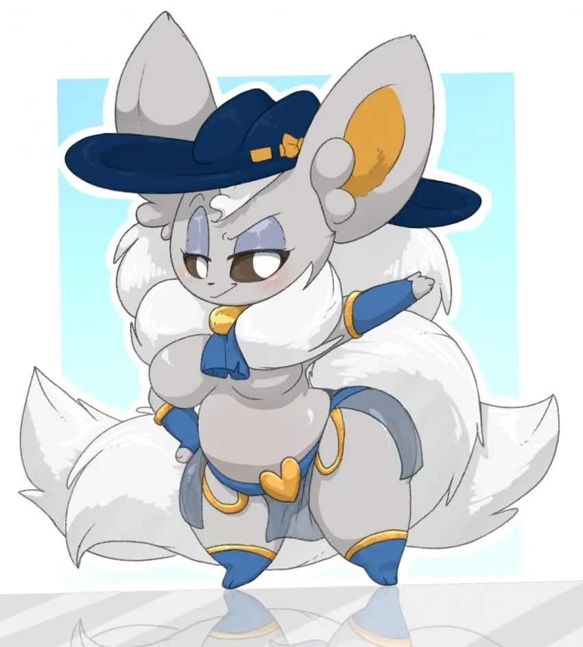 Image 1girls,breasts,brown_eyes,female,female_only,grey_hair,large_breasts,looking_at_viewer,nude,pokemon,pokemon_(species),furry,female_focus,hat,thick_thighs,thighs,wide_hips,hips,anthro,nude_female,nintendo,hand_on_hip,grey_body,grey_fur,chubby,chubby_female,shortstack,mostly_nude,mostly_nude_female,no_genitals,cinccino,cincinatti,sashxx