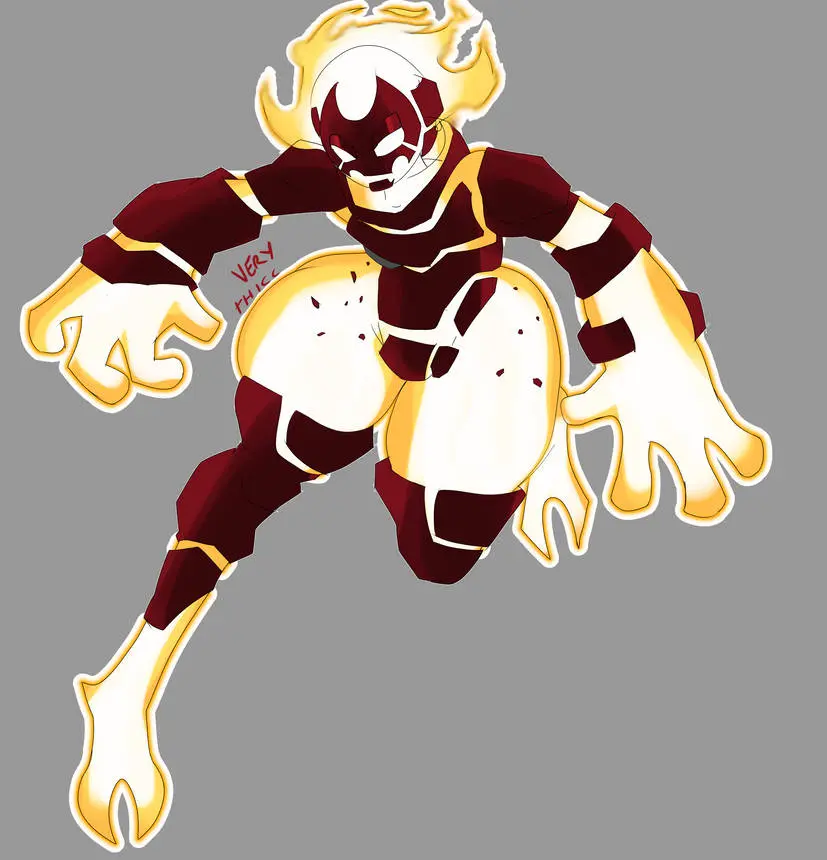 Image 1boy, male, thick_thighs, femboy, fire, plump_ass, ben_10, chaquetrix, starstar000, starverstar000, heatblast, pyronite