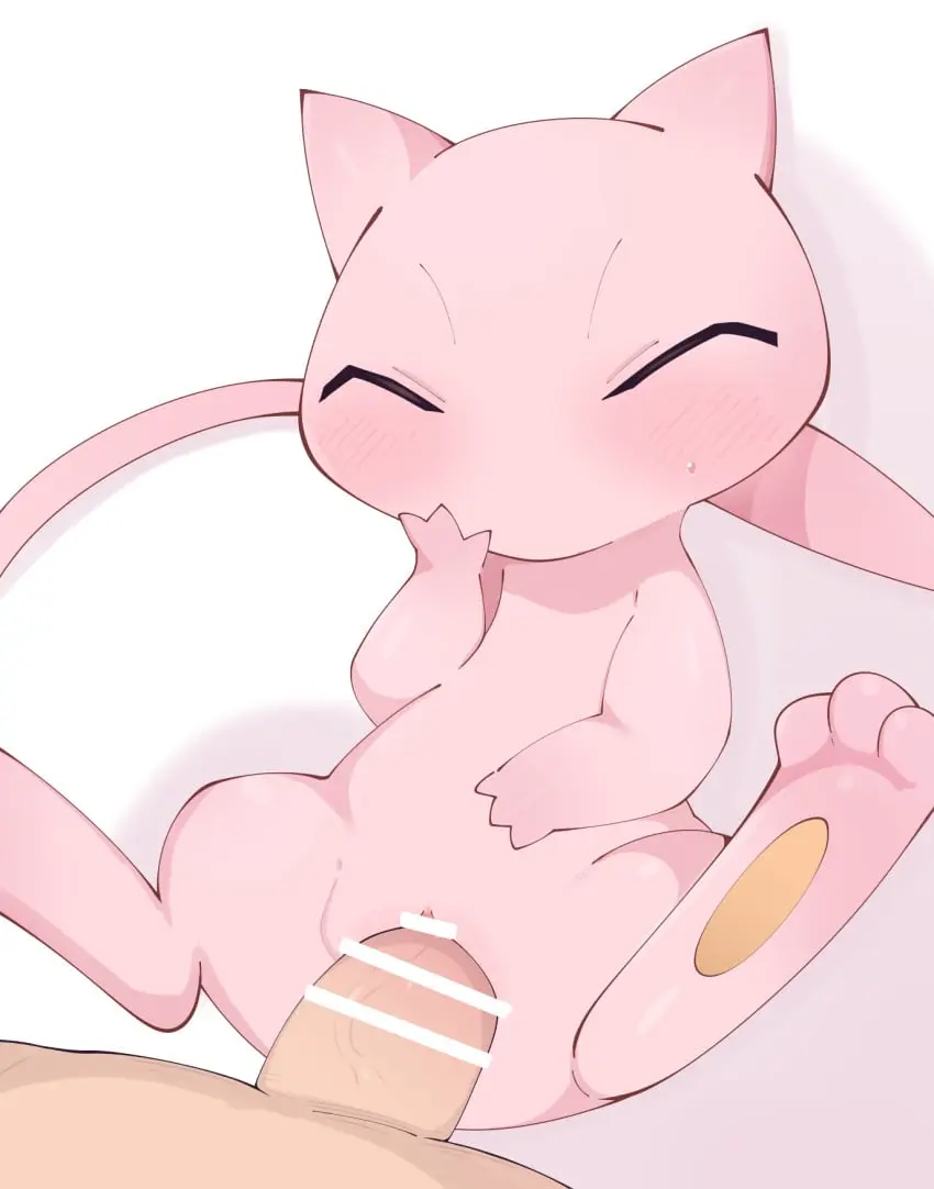 Image blush, female, hi_res, human, male, penis, pokemon, pokemon_(species), pussy, tail, sex, duo, erection, male/female, anthro, vaginal_penetration, censored, closed_eyes, nintendo, penetration, genitals, mammal, censor_bar, biped, flat_chest, flat_chested, penile, pink_body, penile_penetration, legendary_pokemon, himimi, mew_(pokemon), mew