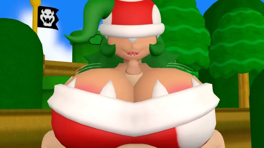Image 1girls,breasts,female,large_breasts,long_hair,1boy,male,huge_breasts,tagme,paizuri,mario_(series),3d,self_upload,green_hair,sharp_teeth,boobjob,source_filmmaker,super_mario_bros.,piranha_plant,mr_chazz80,piranha_plant_girl
