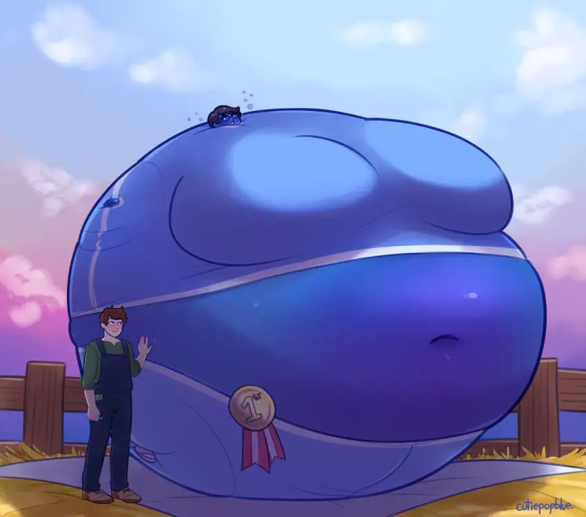 Image big_breasts,breasts,female,thick_thighs,wide_hips,huge_breasts,tagme,blueberry_inflation,inflation,spherical_inflation,morbidly_obese_female,sunken_head,sunken_limbs,charlie_and_the_chocolate_factory,chocolate_factory_(2005),violet_beauregarde_(cosplay),cutiepopblue,ellie_(cutiepopblue)