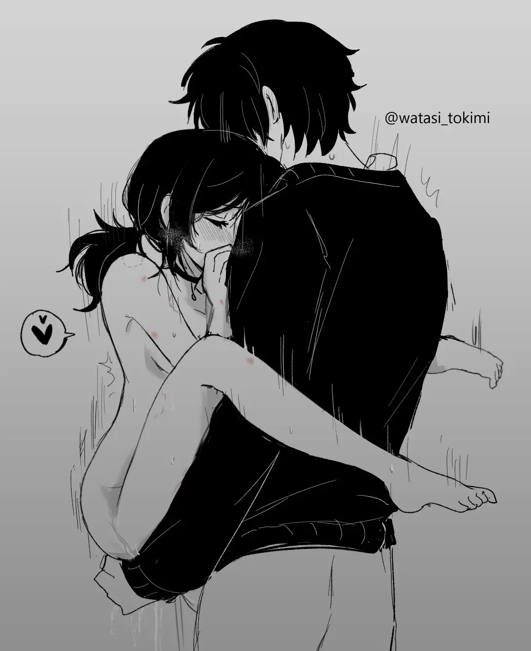 Image 1girls,blush,breasts,female,1boy,black_hair,male,nude,penis,choker,big_penis,ponytail,feet,size_difference,vaginal_penetration,closed_eyes,aroused,incest,heart,partially_clothed,black_sweater,sweater,carrying,upright_straddle,brother_and_sister,black_clothing,andrew_graves,ashley_graves,the_coffin_of_andy_and_leyley,cuddling,bruise,bite_marks,watasi_tokimi