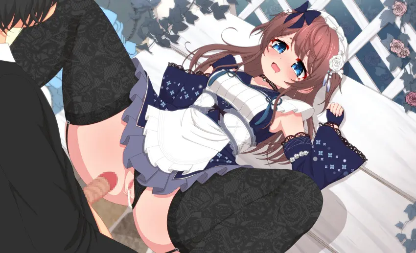 Image blush,bow,breasts,female,hair_ornament,hairbow,highres,long_hair,open_mouth,1boy,absurdres,blue_eyes,cum,cum_string,gloves,male,penis,pussy,straight,thighhighs,choker,lying,on_back,panties,underwear,small_breasts,panties_aside,solo_focus,cum_in_pussy,spread_legs,dress,censored,after_sex,after_vaginal,brown_hair,detached_sleeves,mosaic_censoring,black_panties,maid,cumdrip,sleeveless_dress,looking_at_another,sleeveless,clothing_aside,black_choker,feet_out_of_frame,flower,hair_flower,maid_headdress,short_dress,fishnets,fingerless_gloves,plant,clothed_sex,fishnet_thighhighs,black_thighhighs,variant_set,white_flower,textless_version,blue_gloves,frills,rose,vines,white_rose,blue_bow,pink_flower,mahjong_soul,frilled_dress,blue_sleeves,fujigaya_arctia,shinomiya_fuyumi,lace_thighhighs,pink_rose