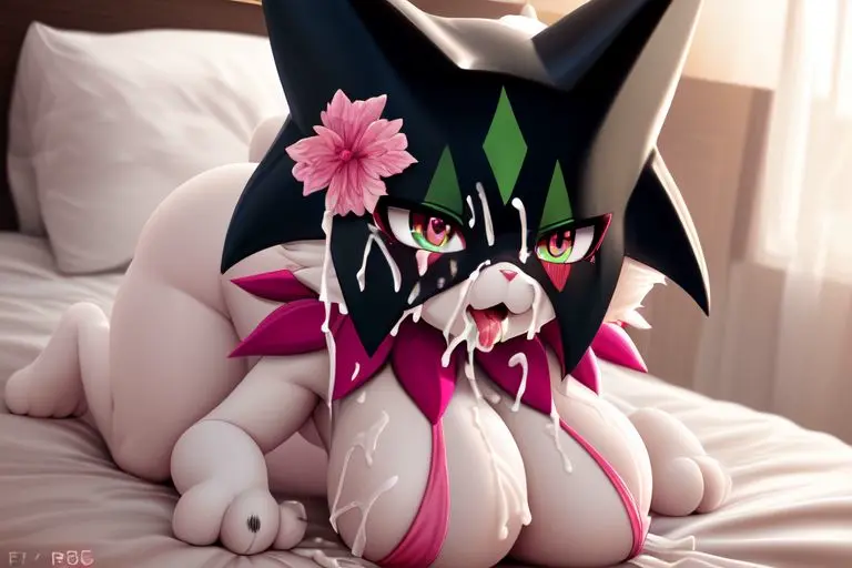 Image female,female_only,cum,pokemon,ai_generated,meowscarada,pokephilia,sexy.ai