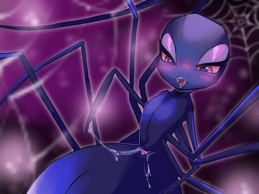 Image female, hi_res, solo, cum, pussy, legs, genital_fluids, masturbation, bodily_fluids, genitals, arthropod, feral, arachnid, spider, weird, creamy, araneomorph, back_to_the_outback, black_widow_spider, lonpo, theridiid, widow_spider