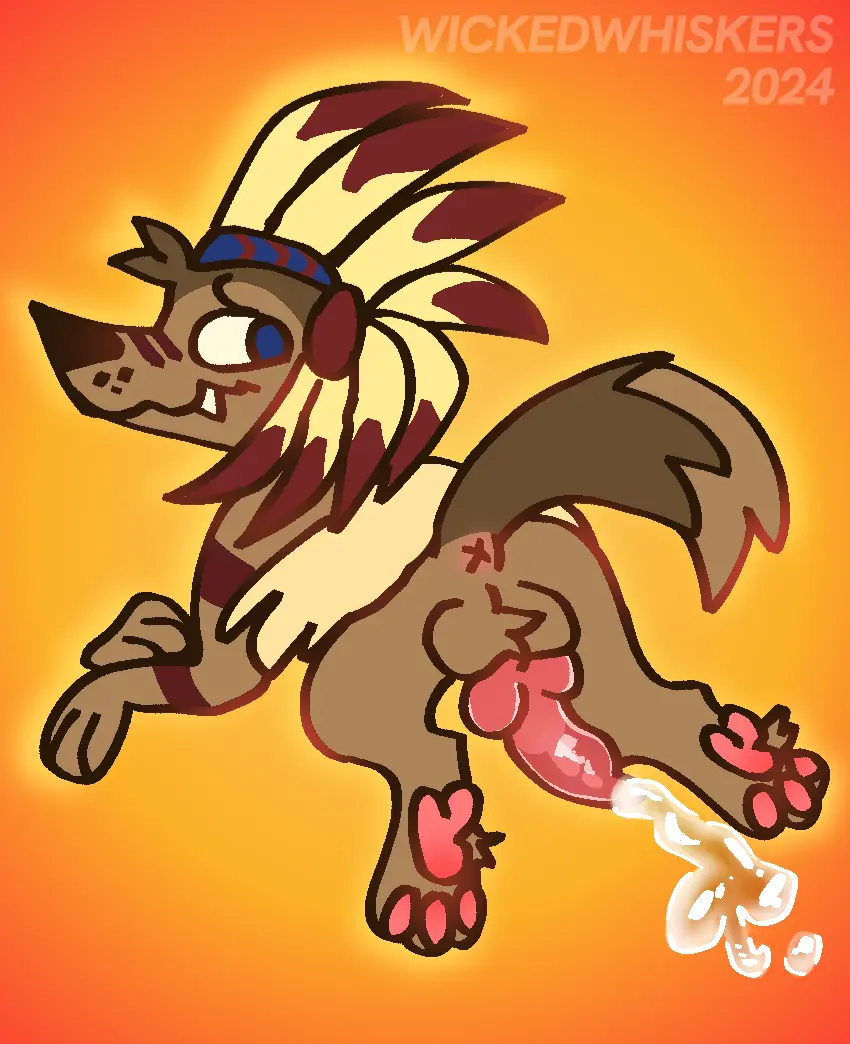 Image solo,cum,male,penis,tail,lying,looking_back,solo_focus,anthro,wet,genital_fluids,bodily_fluids,canid,canine,canis,genitals,mammal,wolf,paws,animal_genitalia,animal_penis,canine_genitalia,canine_penis,knot,raised_tail,pawpads,on_front,arctic_wolf,wickedwhiskerz,animal_jam,wildworks