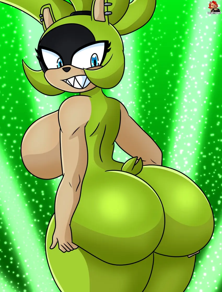 Image ass,big_ass,looking_back,sonic_(series),surge_the_tenrec,lewdtoons