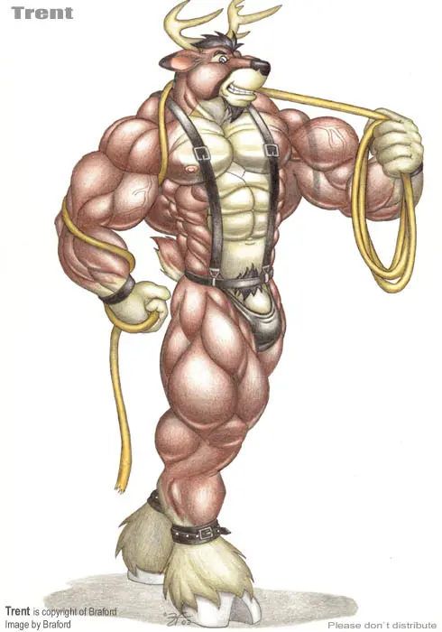 Image clothing,nipples,simple_background,solo,standing,suspenders,white_background,black_hair,blue_eyes,gloves,male,penis,underwear,veins,muscular,muscular_male,pink_nipples,watermark,grinning_at_viewer,straps,hair,anthro,tan_body,bulge,fur,genitals,mammal,multicolored_body,multicolored_fur,biceps,muscular_anthro,black_body,horn,antlers,white_gloves,belt,5_fingers,black_nose,thong,abs,fingers,big_muscles,full_body,brown_fur,vein,deer,tuft,hooves,tan_fur,brown_body,beard,muscles,black_fur,facial_hair,pencil_(artwork),muscular_arms,muscular_legs,muscular_thighs,rope,countershading,leg_tuft,bodybuilder,six_pack,leather,leather_clothing,wristband,deltoids,broad_shoulders,barely_contained,barely_contained_penis,cervid,trapezius,huge_muscles,veiny_muscles,huge_biceps,big_biceps,veiny_arms,flexing_bicep,penis_base,banana_hammock,black_beard,black_facial_hair,ankle_tuft,braford,white_hooves,ankleband,big_hooves,cartoon_gloves,trent_(braford)