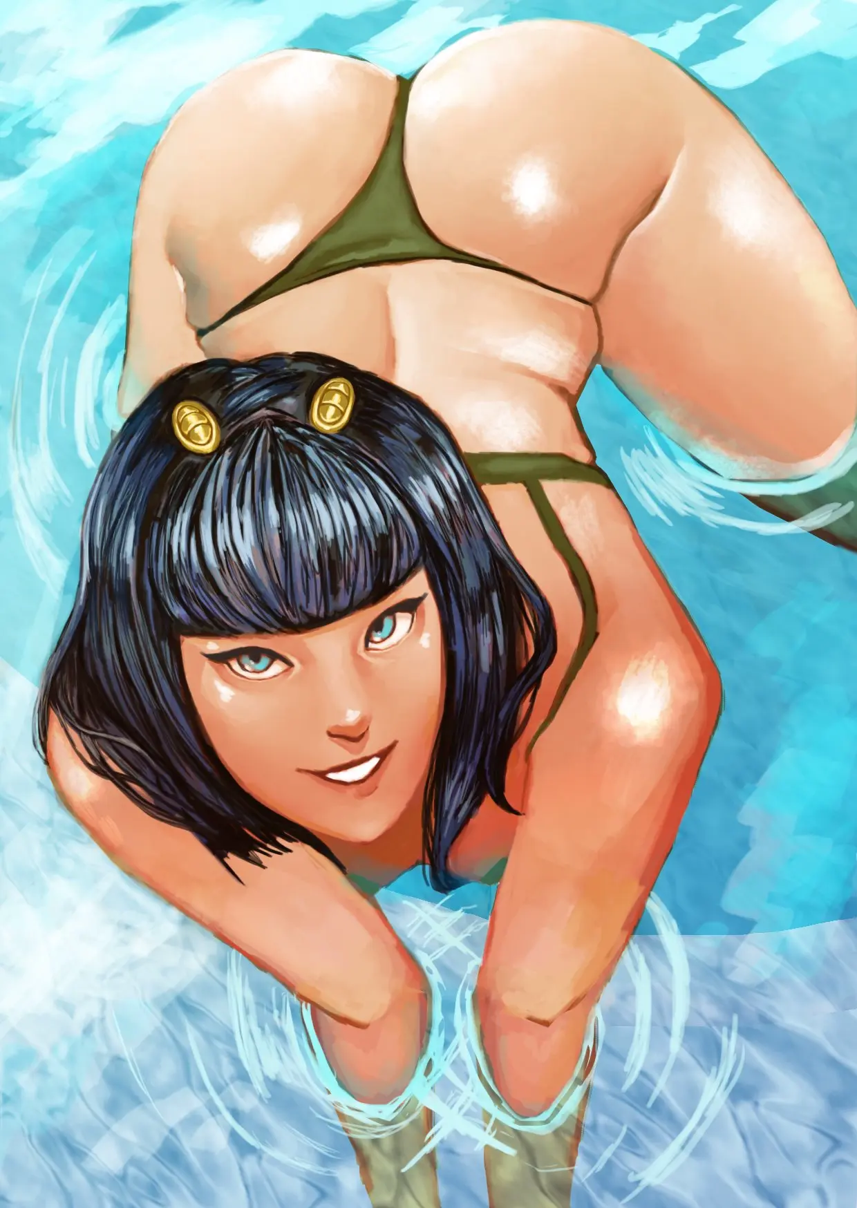 Image 1girls,breasts,female,human,shounen_jump,rule_63,jojo's_bizarre_adventure,genderswap_(mtf),genderswap,vento_aureo,bruno_buccellati,format1970_(artist)