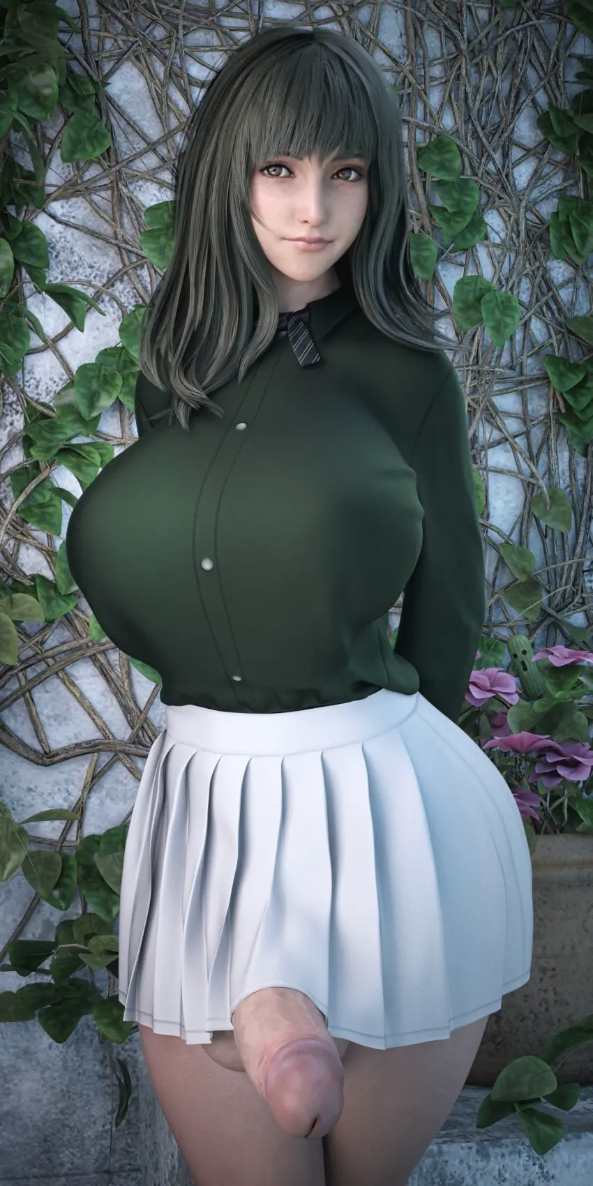 Image breasts,clothing,long_hair,mostly_clothed,solo,penis,1futa,futanari,intersex,light-skinned_futa,huge_cock,huge_breasts,gigantic_breasts,futa_only,3d,skirt,final_fantasy,final_fantasy_vii,final_fantasy_vii_remake,square_enix,casual_nudity,arms_behind_back,casual_exposure,penis_under_skirt,ineffective_clothing,ineffective_skirt,stevencarson,casual_erection,cactuar,kyrie_canaan