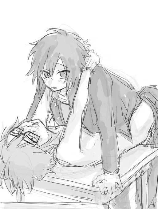 Image blush,clothed,clothing,human,open_mouth,simple_background,smile,white_background,gloves,male,nude,sex,uncensored,duo,2boys,male/male,male_only,yaoi,digital_media_(artwork),glasses,hair,nude_male,naked,gay,missionary_position,penetration,monochrome,skinny,young,full_body,no_visible_genitalia,randal_ivory,randals_friends,ranfren,satoru_tsukada