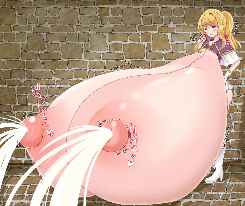 Image 1girls,blush,breasts,breasts_out,female,female_only,long_hair,nipples,open_mouth,smile,solo,gloves,thighs,ponytail,areolae,bare_thighs,gigantic_breasts,hyper_breasts,blonde_hair,purple_hair,trembling,nintendo,hand_on_own_hip,lactation,skirt,short_sleeves,sound_effects,fire_emblem,yellow_hair,frills,brick_wall,fire_emblem:_the_binding_blade,wall,clarine_(fire_emblem),miyako_(mongcocoa)