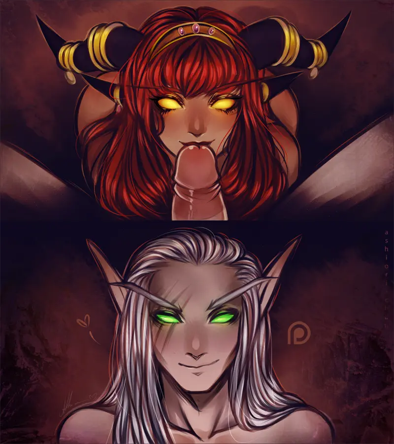 Image 1girls,female,light-skinned_female,light_skin,solo,1boy,male,oral,red_hair,light-skinned_male,warcraft,world_of_warcraft,wow,blowjob,oral_sex,blizzard_entertainment,circumcised,alexstrasza,ashiori-chan,krasus