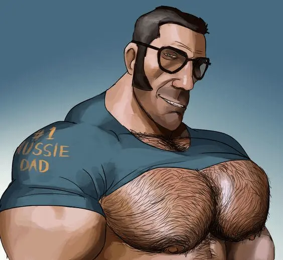 Image human,solo,male,male_only,tagme,body_hair,team_fortress_2,sniper_(team_fortress_2),remert