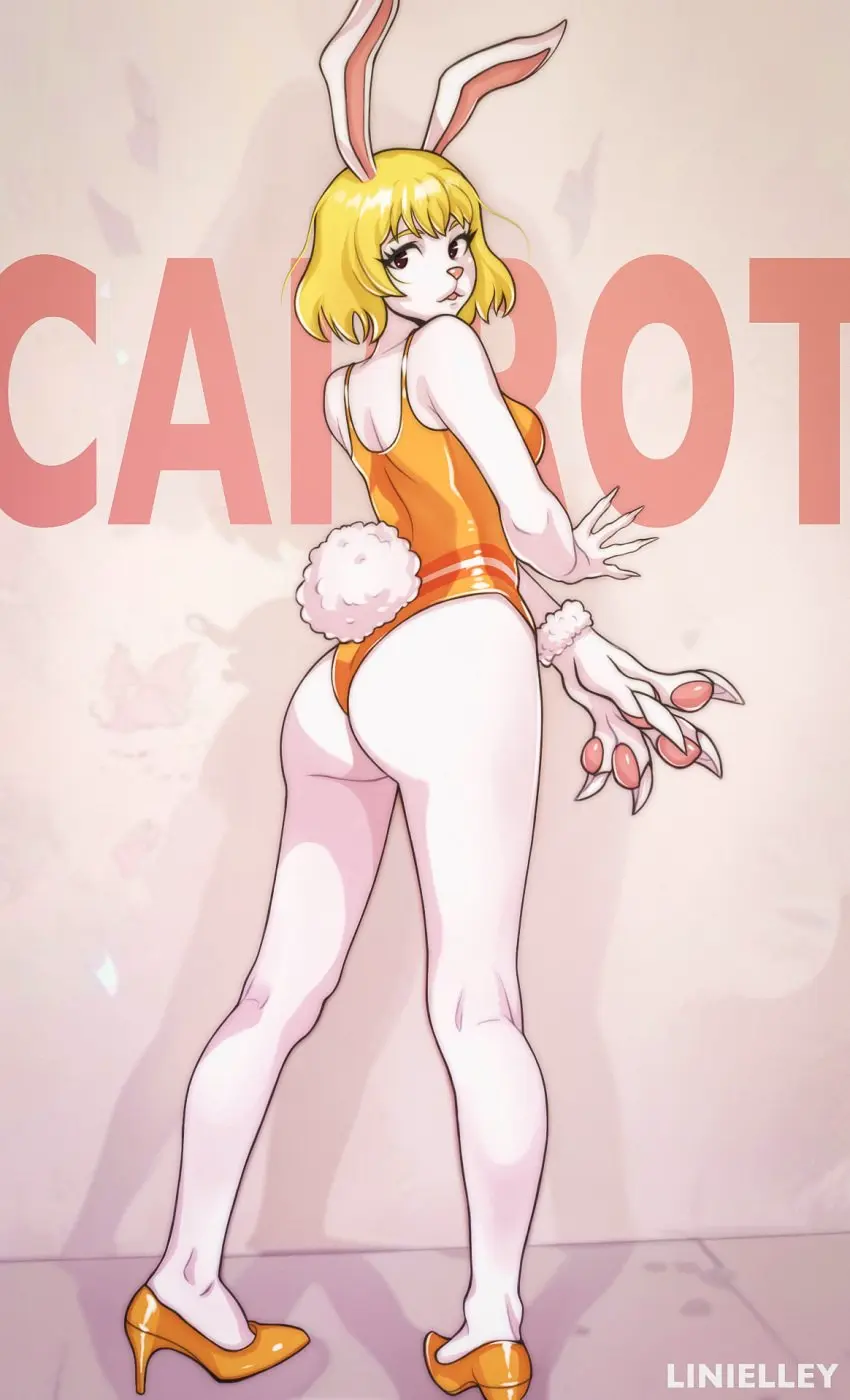 Image 1girls,female,female_only,looking_at_viewer,one_piece,blonde_hair,rabbit_ears,rabbit_girl,rabbit_humanoid,carrot_(one_piece),linielley