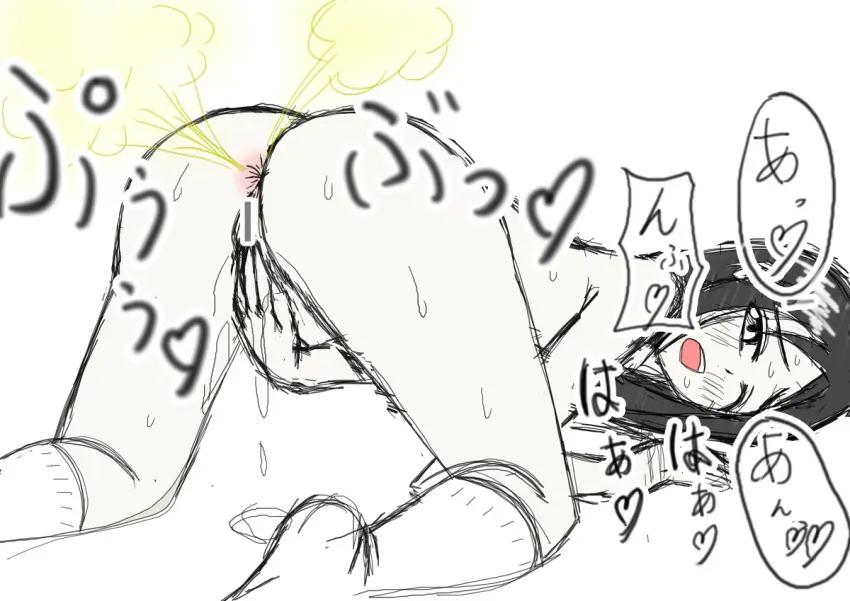 Image 1girls,female,ass,masturbation,sketch,fart,fart_fetish
