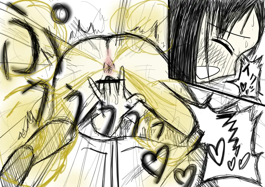 Image 1girls,female,ass,anus,masturbation,fingering,sketch,fart,fart_fetish