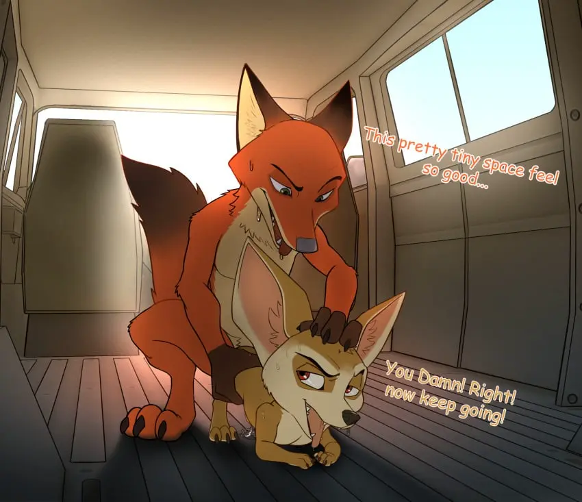 Image hi_res,male,penis,disney,sex,duo,feet,anal,male/male,yaoi,from_behind_position,size_difference,anthro,canid,canine,genitals,mammal,dialogue,toes,fox,fennec_fox,true_fox,3_toes,nick_wilde,zootopia,seyrmo,finnick