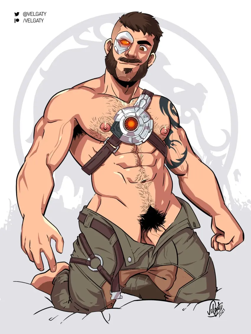 Image nipples,solo,male,penis,big_penis,muscular,muscular_male,male_only,yaoi,balls,pubic_hair,bara,bulge,erection_under_clothes,male_nipples,penis_outline,big_balls,male_pubic_hair,flaccid,solo_male,bulge_through_clothing,beard,daddy,facial_hair,armpit_hair,masculine_male,dilf,mature_male,moustache,mortal_kombat,netherrealm_studios,mortal_kombat_11,cybernetic_eye,kano_(mortal_kombat),velgaty