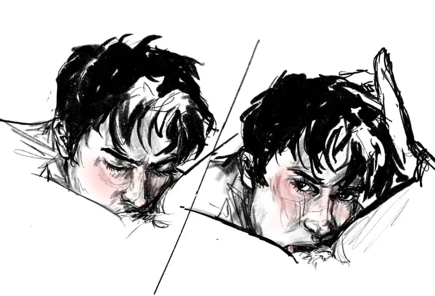 Image blush,female,human,human_only,looking_at_viewer,black_hair,male,oral,pussy,straight,duo,male/female,looking_at_partner,pubic_hair,oral_sex,blushing_at_viewer,dc,dc_comics,cunnilingus,female_penetrated,male_penetrating,male_penetrating_female,blushing,messy,blushing_male,looking_up,messy_hair,blushing_at_partner,male_on_female,eating_pussy,pussy_eating,hand_in_hair,female_pov,eating_out,jason_todd,red_hood_(dc),white_and_black_hair,white_bangs,white_hair_stripe