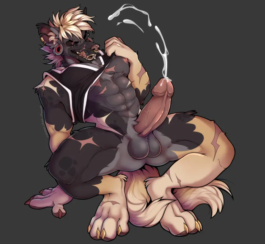 Image hi_res,nipples,solo,cum,male,nude,penis,tail,erection,humanoid_penis,muscular,muscular_male,teeth,balls,anthro,veiny_penis,absurd_res,ejaculation,presenting,genital_fluids,bodily_fluids,genitals,mammal,multicolored_body,humanoid_genitalia,vein,pink_penis,presenting_penis,hyena,spotted_hyena,romper_likes_cheese,wrexon_(mystic_marmot)