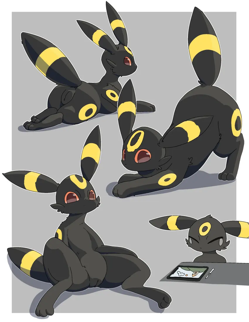 Image female,hi_res,solo,eeveelution,pokemon,pokemon_(species),pussy,umbreon,absurd_res,nintendo,genitals,feral,generation_2_pokemon,maoegou
