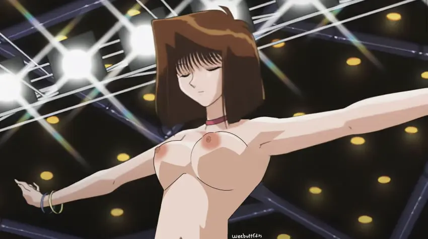 Image breasts, female, accurate_art_style, brown_hair, yu-gi-oh!, edit, nude_edit, nude_filter, dancer, yu-gi-oh!_duel_monsters, tea_gardner, anzu_mazaki