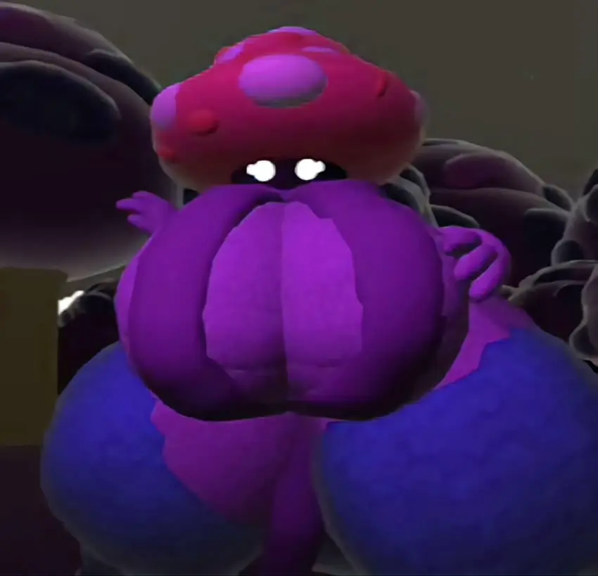 Image 1girls,big_breasts,breasts,female,female_only,bikini,big_ass,bubble_ass,bubble_butt,thick_thighs,thick_ass,glowing_eyes,purple_body,scarf,grey_skin,mushroom,black_legs,plants_vs_zombies,trees,mushroom_girl,pvz,rec_room,mushroom_hat,night_cap_(pvz:bfn),weirdmaker43