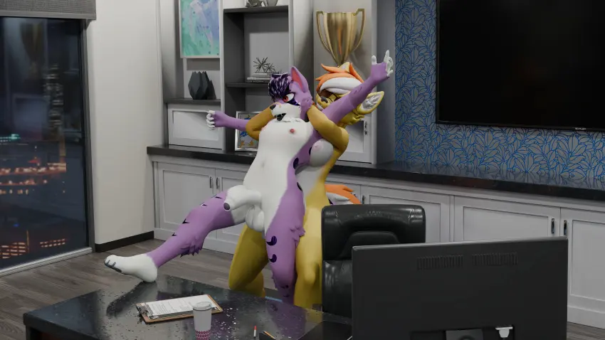 Image hi_res,nipples,male,penis,sex,futanari,intersex,anal,anal_sex,anthro,absurd_res,penetration,canid,canine,canis,domestic_dog,genitals,mammal,wolf,yellow_body,dominant,dominant_futa,purple_body,furniture,table,intersex/male,office,male_penetrated,huge_filesize,dominant_intersex,futa/male,futa_penetrating,futa_penetrating_male,intersex_penetrating,intersex_penetrating_male,haolde_(character),desk,smutty_(n'hornyxvi),n'hornyxvi