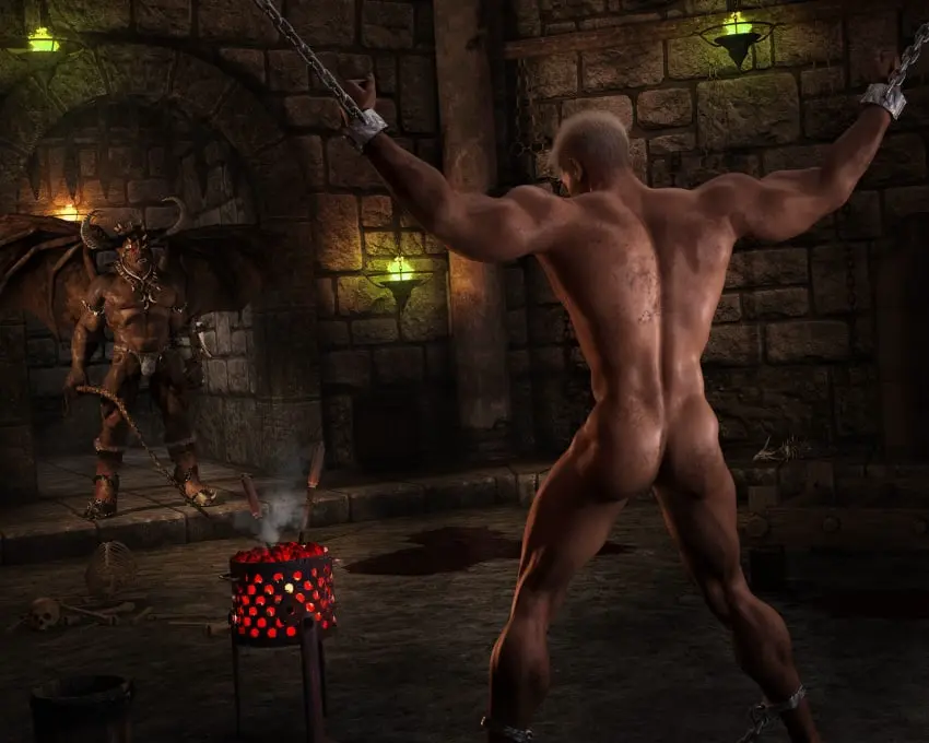 Image human,male,nude,male/male,male_only,nude_male,blonde_hair,naked,original,scared,restrained,dominant_male,domination,submissive_male,bondage,oc,original_characters,naked_male,winged_humanoid,dungeon,human_male,whip,evil,cmnm,trying_to_break_free,evil_eyes,submissive_human,devil_horns,hell,devil,male_rape_victim,evil_face,interspecies_domination,domination/submission,used_like_a_toy,male_nudity,nude_male_clothed_male,demon_on_human,monster_on_human,devil_tail,unable_to_escape,unable_to_move,masculine_slave,abuse_of_power,abused_male,monster_on_male,brosfate,leoart,demon_on_male,dominant_monster,helpless_male,scared_male