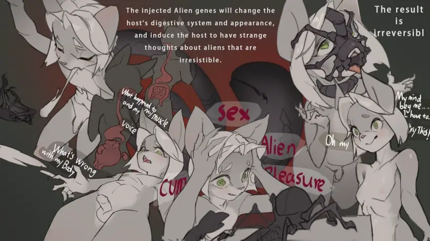 Image clothing,hi_res,nipples,open_mouth,simple_background,white_hair,male,nude,oral,penis,tail,duo,digital_drawing_(artwork),digital_media_(artwork),balls,hair,anthro,text,shocked,penetration,restrained,canid,canine,canis,fur,genitals,grey_body,grey_fur,mammal,wolf,claws,submissive_male,english_text,forced,submissive,5_fingers,asphyxiation,bondage,oral_penetration,2024,biped,scales,big_ears,fingers,penile,male_penetrated,alien,restraints,anthro_penetrated,submissive_anthro,brainwashing,mind_control,pupils,countershading,finger_claws,long_tail,grey_tail,grey_scales,parasite,slim_male,slim_anthro,slim_sub,alien_(franchise),facehugger,tail_around_neck,spiral_pupils,yucca