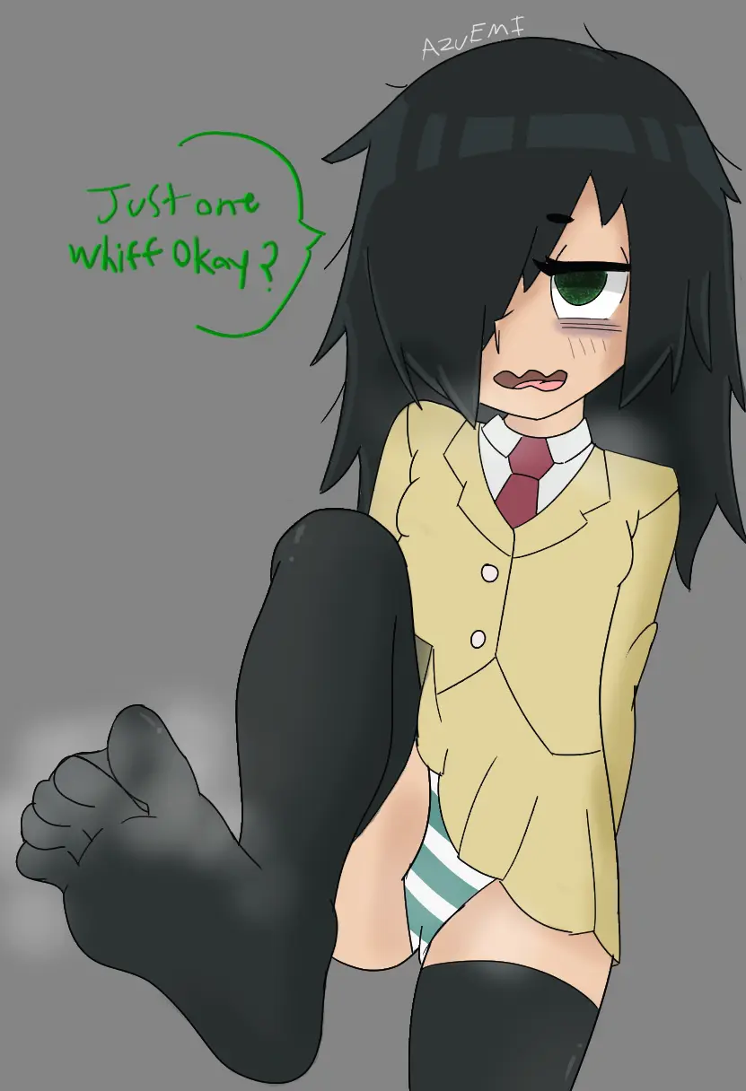 Image foot_fetish,footwear,young,steam,pantyhose,foot_focus,tights,jimiko,kuroki_tomoko,watashi_ga_motenai_no_wa_dou_kangaetemo_omaera_ga_warui!,azureemmi_(artist)