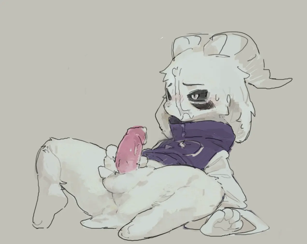 Image clothed,clothing,solo,cum,cum_on_face,male,penis,sweat,tail,ass,male_only,balls,anthro,spread_legs,spreading,genital_fluids,bodily_fluids,fur,genitals,claws,horn,white_horn,bottomless,black_nose,glistening,glistening_genitalia,white_body,4_fingers,fingers,markings,white_balls,white_fur,short_tail,white_ears,purple_clothing,undertale,black_sclera,white_butt,undertale_(series),white_tail,bottomless_male,white_eyes,cum_on_self,cum_on_penis,facial_markings,head_markings,holding_penis,glistening_penis,pink_penis,black_markings,symbol,male_anthro,white_claws,asriel_dreemurr,after_masturbation,2_horns,bottomless_anthro,robe,cum_on_own_face,cum_on_clothing,robe_only,cheek_markings,white_sleeves,asriel_dreemurr_(god_form),holding_own_penis,delta_rune_(emblem),purple_robe,ramssa
