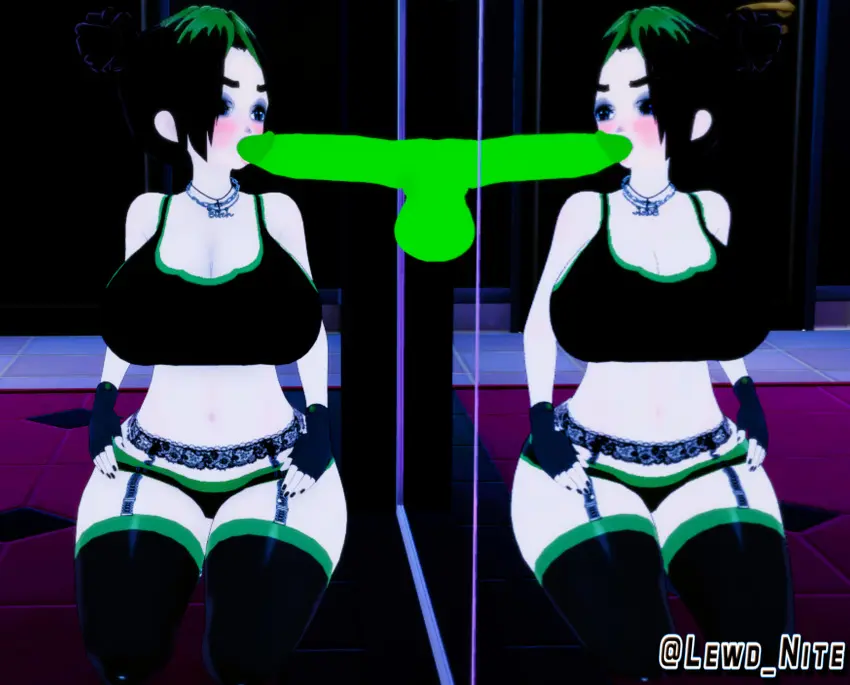 Image 1girls, breasts, female, dildo, hands_on_thighs, mirror, looking_at_self, billie_eilish, licking_dildo, sucking_dildo, canonical_sex, lewd_nite, based_on_a_real_person