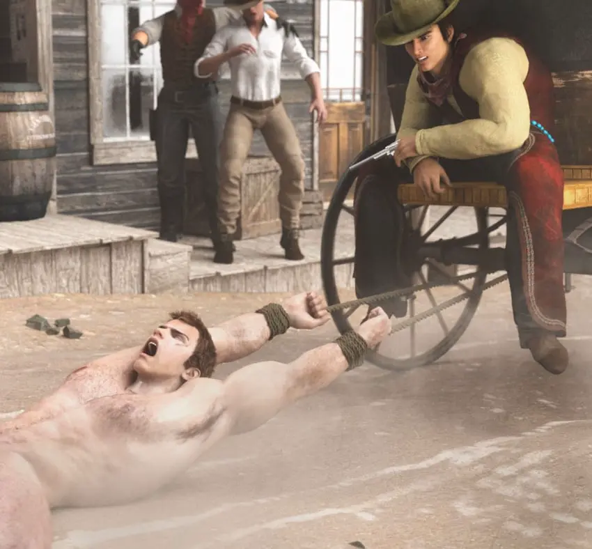 Image male,male/male,male_only,yaoi,naked,original,gay,3d,multiple_boys,3d_(artwork),defeated,torture,oc,3d_model,male_focus,original_characters,naked_male,multiple_males,maledom,western,malesub,clothed_male_nude_male,submitting_to_enemy,cowboy_hat,villain,hero,cmnm,forced_submission,villain_on_hero,beaten,dragged,screaming_in_agony,defeated_male,screaming_in_pain,hopeless,villain_dom,evil_wins,hero_defeated,villain_win,helpless_hero,hero_in_trouble,beaten_up,cowboy_western,cruel_and_unusual,brosfate,leoart,helpless_male,tortured,despair,forced_to_ride