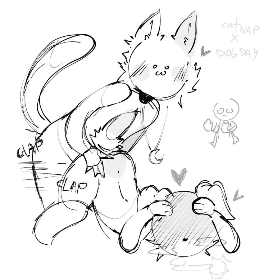 Image male,anal,anal_sex,male_only,gay,gay_sex,black_and_white,sketch,furry_only,no_humans,meme,critters_(poppy_playtime),poppy_playtime,poppy_playtime_(chapter_3),smiling_critters,catnap_(poppy_playtime),dogday_(poppy_playtime),palatis
