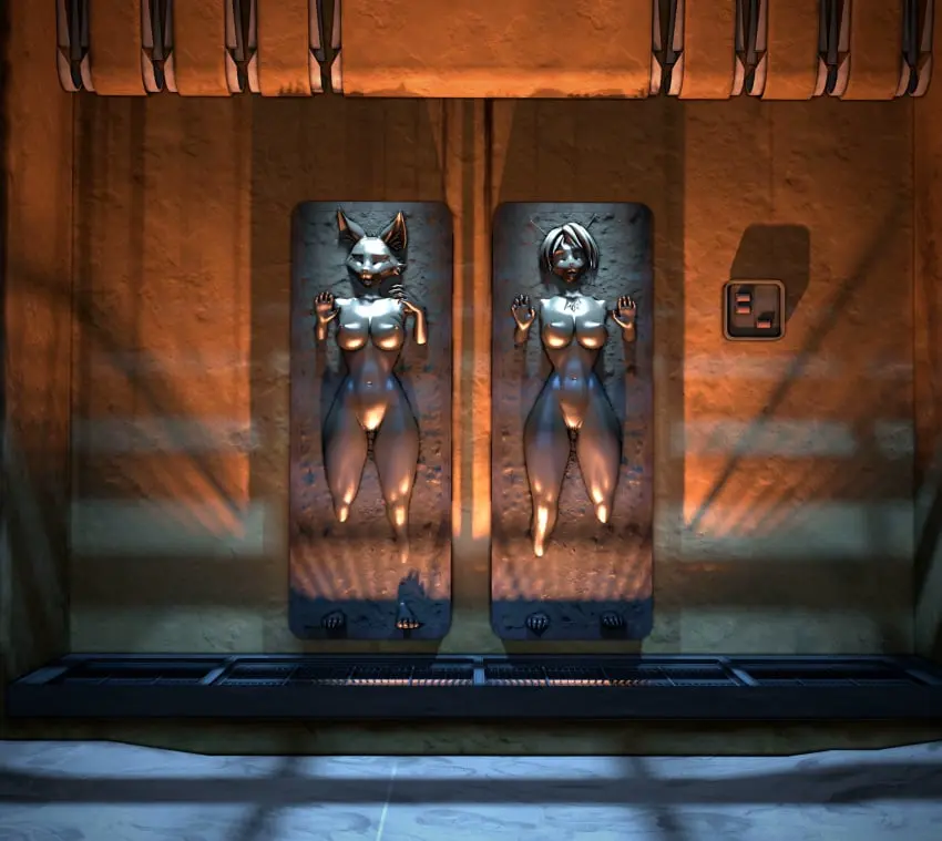 Image breasts,female,nipples,solo,nude,furry,anthro,alternate_version_available,nintendo,3d,star_wars,bound,source_filmmaker,krystal,star_fox,miyu_lynx,encasement,petrification,frozen,carbonite,sfmcarbonfreezer