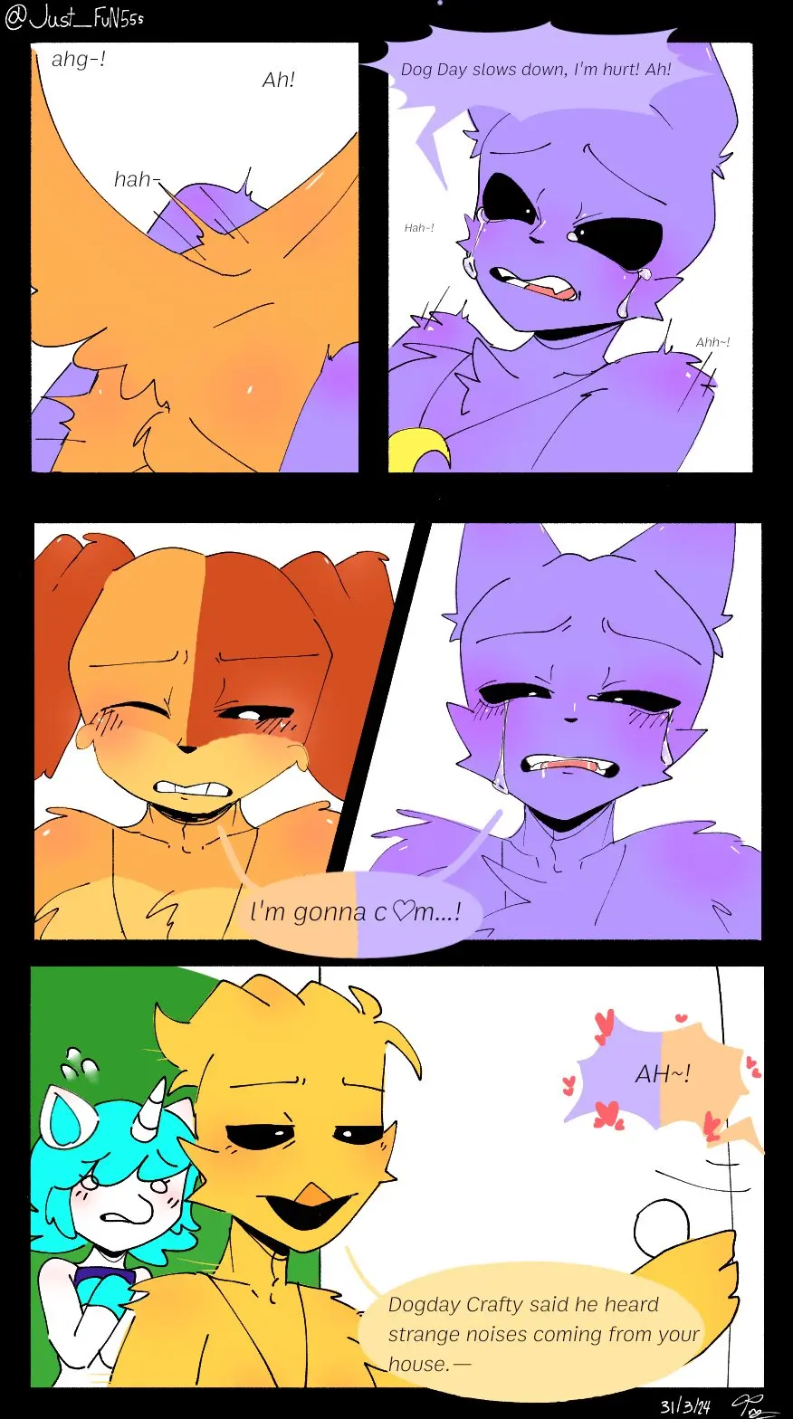 Image male,sex,white_skin,anal,anal_sex,male/male,anthro,purple_fur,purple_skin,tagme,mythology,comic,comic_page,canine,domestic_dog,yellow_body,yellow_fur,feline,white_body,furry_only,anthro_only,no_humans,orange_skin,orange_fur,white_fur,yellow_skin,domestic_cat,unicorn,anthro_on_anthro,chicken,gallus_(genus),dog,critters_(poppy_playtime),poppy_playtime,poppy_playtime_(chapter_3),smiling_critters,cat,catnap,catnap_(poppy_playtime),dogday_(poppy_playtime),crafty_corn,craftycorn,cyan_hair,cyan_tail,gallus,kickinchicken,kickinchicken_(poppy_playtime),unicorn_horn,dogday,doggy,palatis