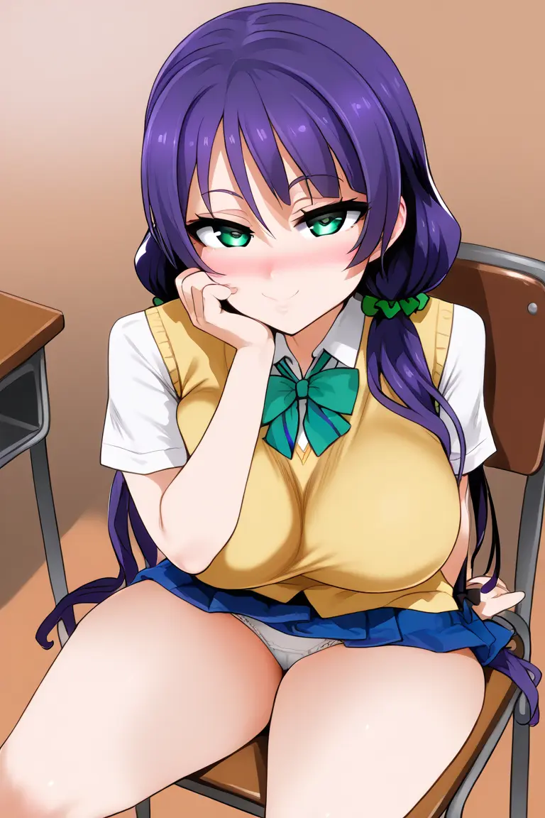 Image breasts,female,ai_generated,huge_breasts,love_live!,tharkica,toujou_nozomi