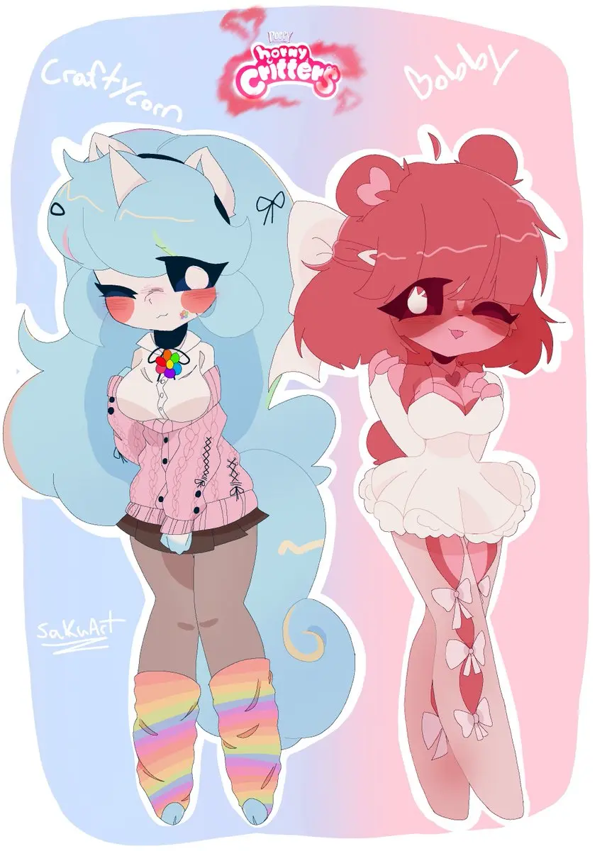Image female,female_only,2girls,sex,white_skin,anthro,tagme,mythology,cute,red_skin,white_body,furry_only,bear,anthro_only,no_humans,white_fur,red_body,unicorn,anthro_on_anthro,red_fur,no_visible_genitalia,bobby_bearhug,critters_(poppy_playtime),poppy_playtime,poppy_playtime_(chapter_3),smiling_critters,crafty_corn,craftycorn,cyan_hair,cyan_tail,unicorn_horn,no_sex,pink_belly,cuteycaterpillar