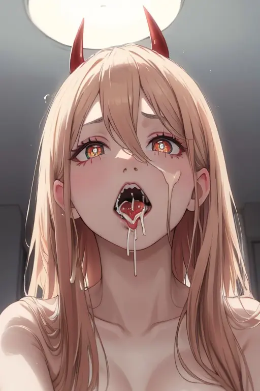 Image 1girls,big_breasts,blush,breasts,female,female_only,long_hair,open_mouth,cum,cum_drip,cum_in_mouth,cum_on_face,nude,tongue_out,yellow_eyes,tongue,horns,ai_generated,nude_female,blonde_hair,naked,cum_on_breasts,bukkake,cute,sharp_teeth,upper_body,cum_on_body,fangs,naked_female,chainsaw_man,power_(chainsaw_man),red_horns,viewed_from_below,ringed_eyes,cum_dripping,devil_horns,devil,cum_dripping_from_mouth,snowballing,cum_dripping_from_breasts,doctork