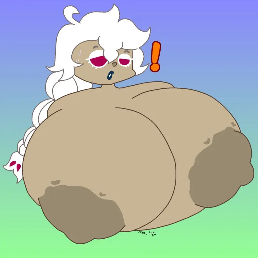 Image breasts,female,white_hair,hyper_breasts,cookie_run,nsfwmyka,white_lily_cookie