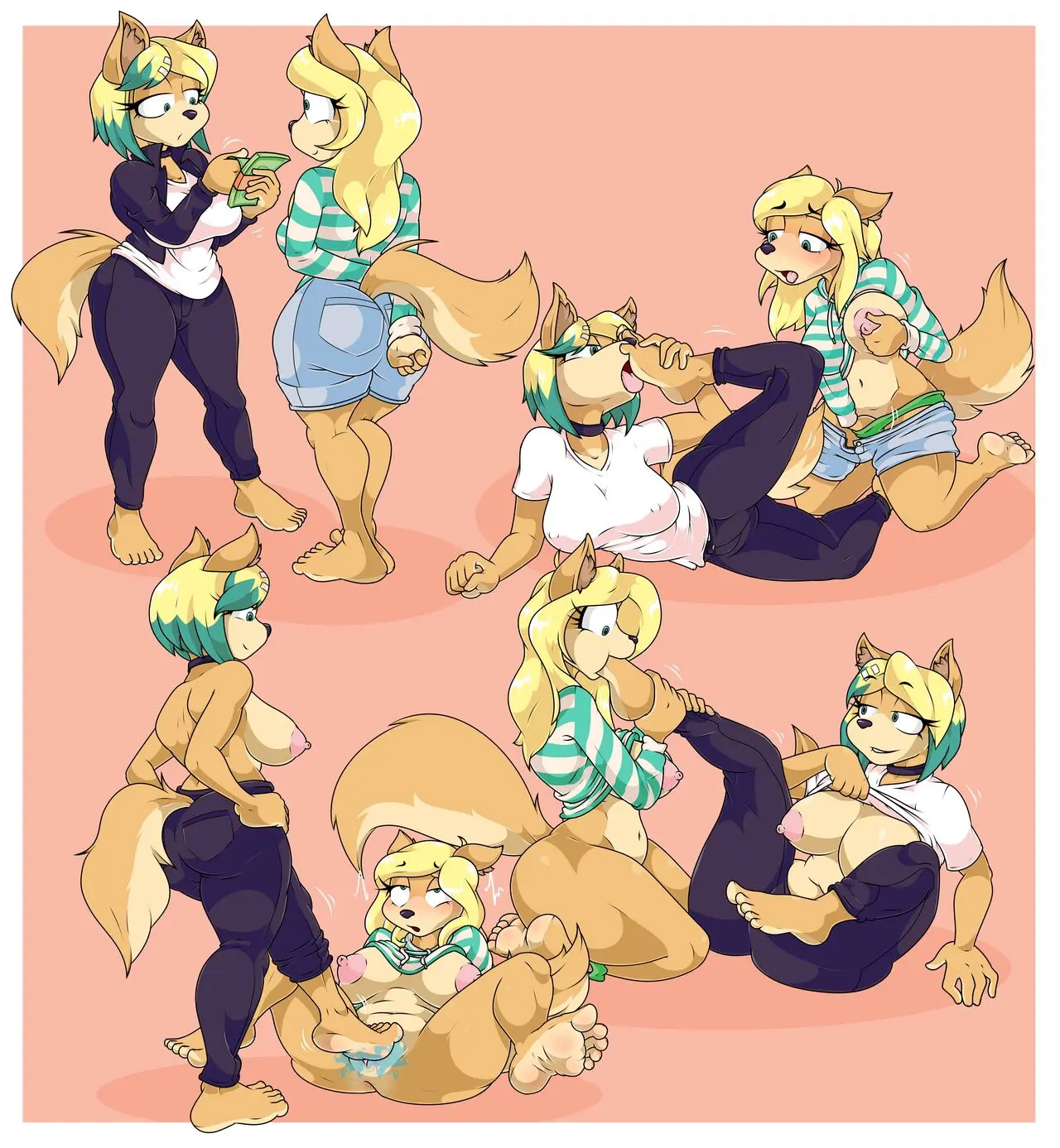 Image clothed,clothing,female,female_only,2girls,nude,furry,clothes,anthro,nude_female,foot_fetish,yuri,lesbian_sex,money,footjob,half-dressed,anthro_on_anthro,prostitution,prostitute,tinydevilhorns,foot_on_pussy