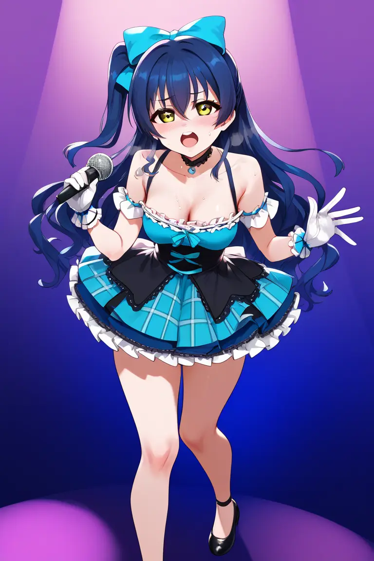 Image ai_generated,high_heels,love_live!,idol,tharkica,sonoda_umi