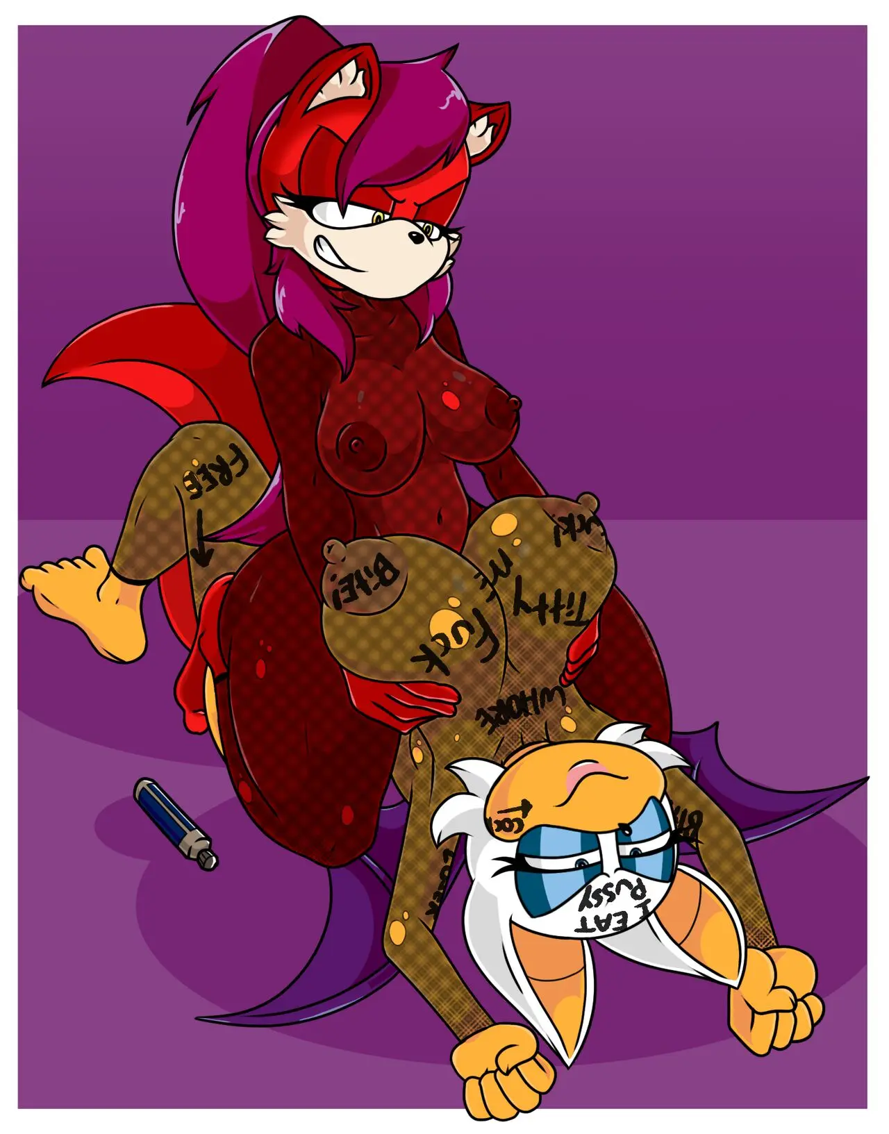 Image breasts,clothing,female,female_only,large_breasts,mature_female,female_on_top,grabbing,yuri,see-through,fox_tail,dominant,fishnets,mature,bodysuit,sonic_(series),sonic_the_hedgehog_(series),erect_nipples,smirk,smirking,smirking_at_viewer,assertive,assertive_female,dominant_female,femsub,see-through_clothing,fox,femdom,bat_pony,fox_humanoid,bat_wings,sonic_the_hedgehog_(idw),translucent,translucent_clothing,bat,rouge_the_bat,erect_nipples_under_clothes,grabbing_breasts,fishnet,sonic_the_hedgehog_(archie),sonic_the_hedgehog_(comics),lezdom,fishnet_bodysuit,female_on_bottom,fiona_fox,tinydevilhorns