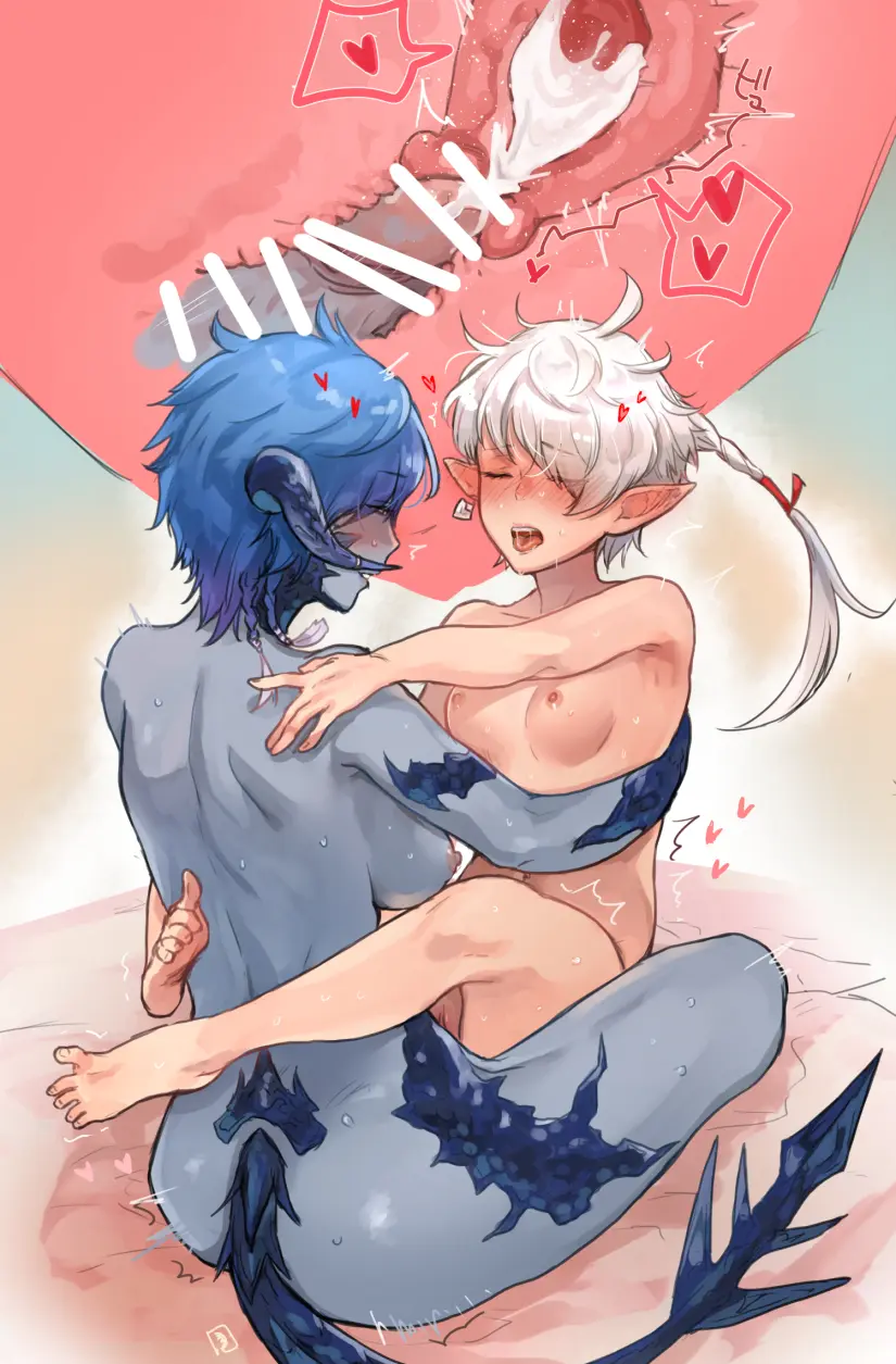 Image 1girls,breasts,female,light-skinned_female,light_skin,white_hair,blue_hair,cum,nude,penis,short_hair,sweat,small_breasts,1futa,duo,futa_on_female,futanari,humanoid,humanoid_penis,intersex,light-skinned_futa,size_difference,nude_female,cum_in_pussy,cum_inside,completely_nude,censored,bar_censor,final_fantasy_xiv,nude_futa,cum_in_uterus,x-ray,blue_skin,futa_with_female,age_difference,cervix_kiss,lotus_position,au_ra,alisaie_leveilleur,elezen,aomushi_komushi