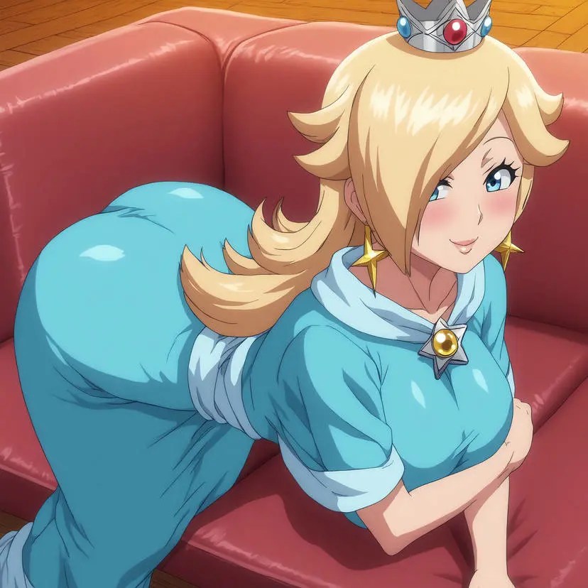 Image big_breasts,blush,breasts,female,female_only,hi_res,highres,long_hair,smile,solo,blue_eyes,big_ass,earrings,ai_generated,side_view,blonde_hair,from_above,stable_diffusion,busty,curvy,posing,mario_(series),nintendo,couch,sofa,blue_dress,tight_dress,super_mario_galaxy,princess_rosalina,seraphim_ai,princess_dress,pony_diffusion_xl,star_earrings