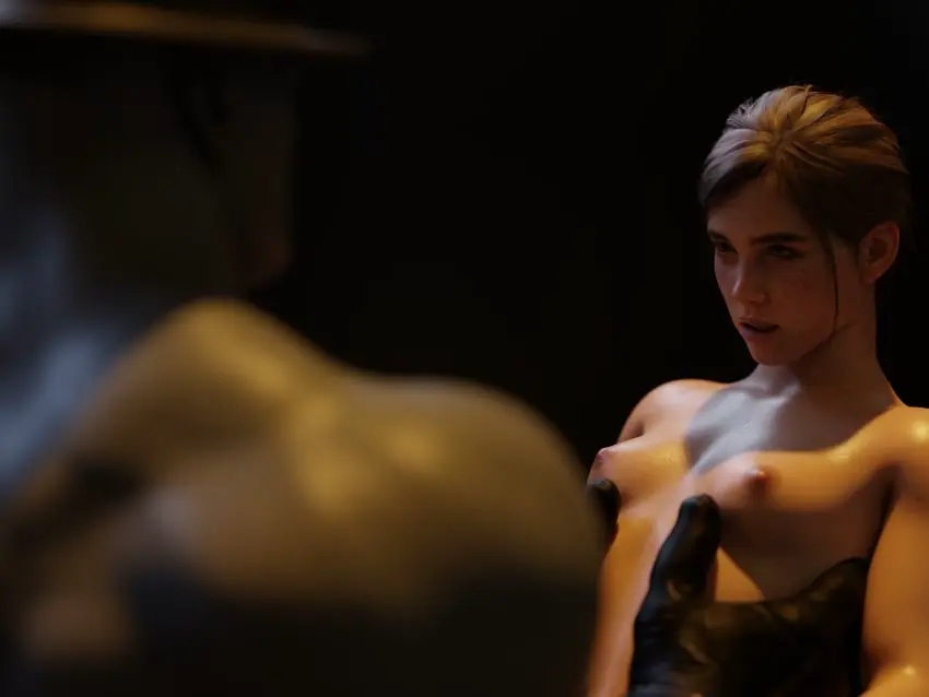 Image 1girls,breasts,female,1boy,male,small_breasts,tattoo,size_difference,monster,petite,brown_hair,3d,petite_body,petite_female,skinny,crossover,smaller_female,bigger_male,resident_evil,resident_evil_2,lifted_by_another,shorter_female,mr_x,taller_male,ellie_(the_last_of_us),ellie_williams,the_last_of_us,the_last_of_us_2,lifted,used_like_a_toy,human_fleshlight,fancigure
