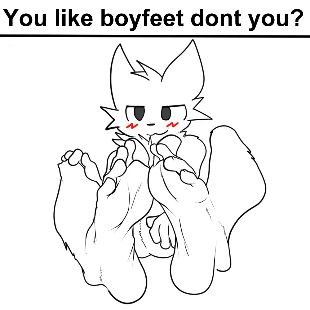 Image male,feet,femboy,foot_fetish,dialogue,meme,feet_together,foot_focus,no,silly_cat_(mauzymice),solo_femboy,presenting_feet,boykisser,boykisser_(meme),joe_erogenous,joeerogenous