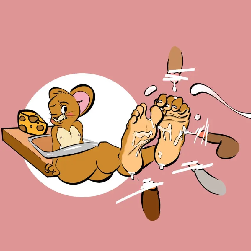 Image simple_background,cum,male,penis,feet,male_only,foot_fetish,feet_up,censored,scared,shocked,multiple_penises,soles,two_tone_body,scared_expression,cum_on_feet,cumming,disembodied_penis,male_focus,mouse,toes,shocked_expression,foot_focus,cum_on_soles,struggling,stuck,cheese,mousetrap,presenting_feet,stuck_in_object,scrunched_toes,tom_and_jerry,two_tone_feet,two_toned_soles,joe_erogenous,joeerogenous,jerry_mouse,turner_entertainment